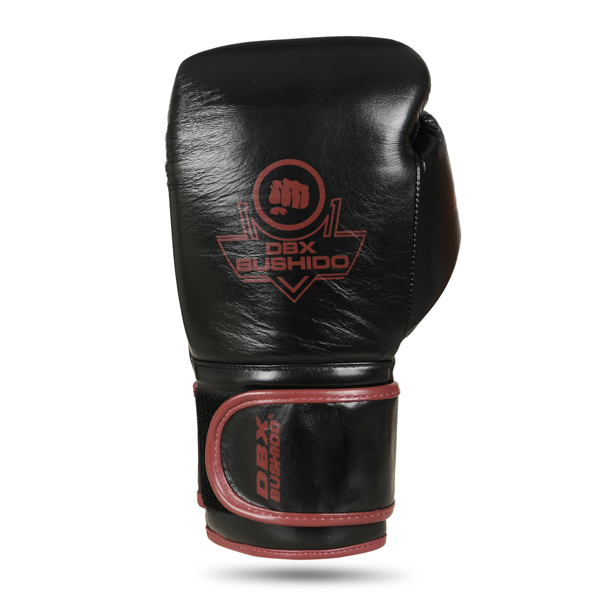 rękawice bokserskie premium profighter bordowe bordeaux ze skóry naturalnej 