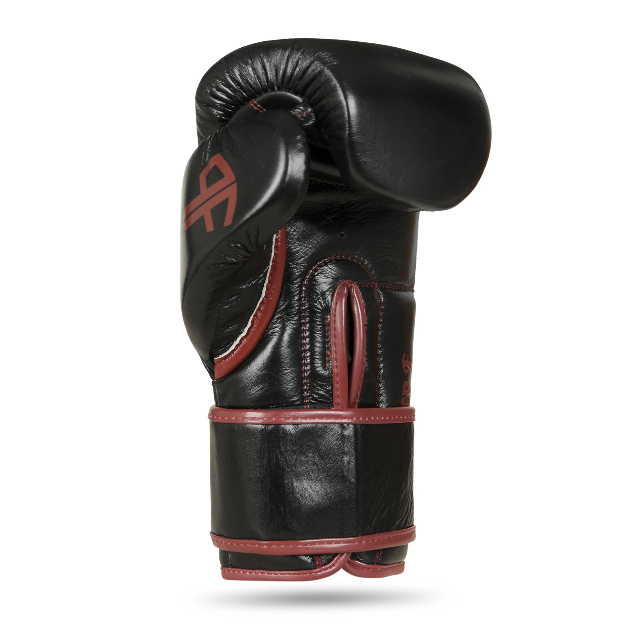 rękawice bokserskie premium profighter bordeaux ze skóry naturalnej 
