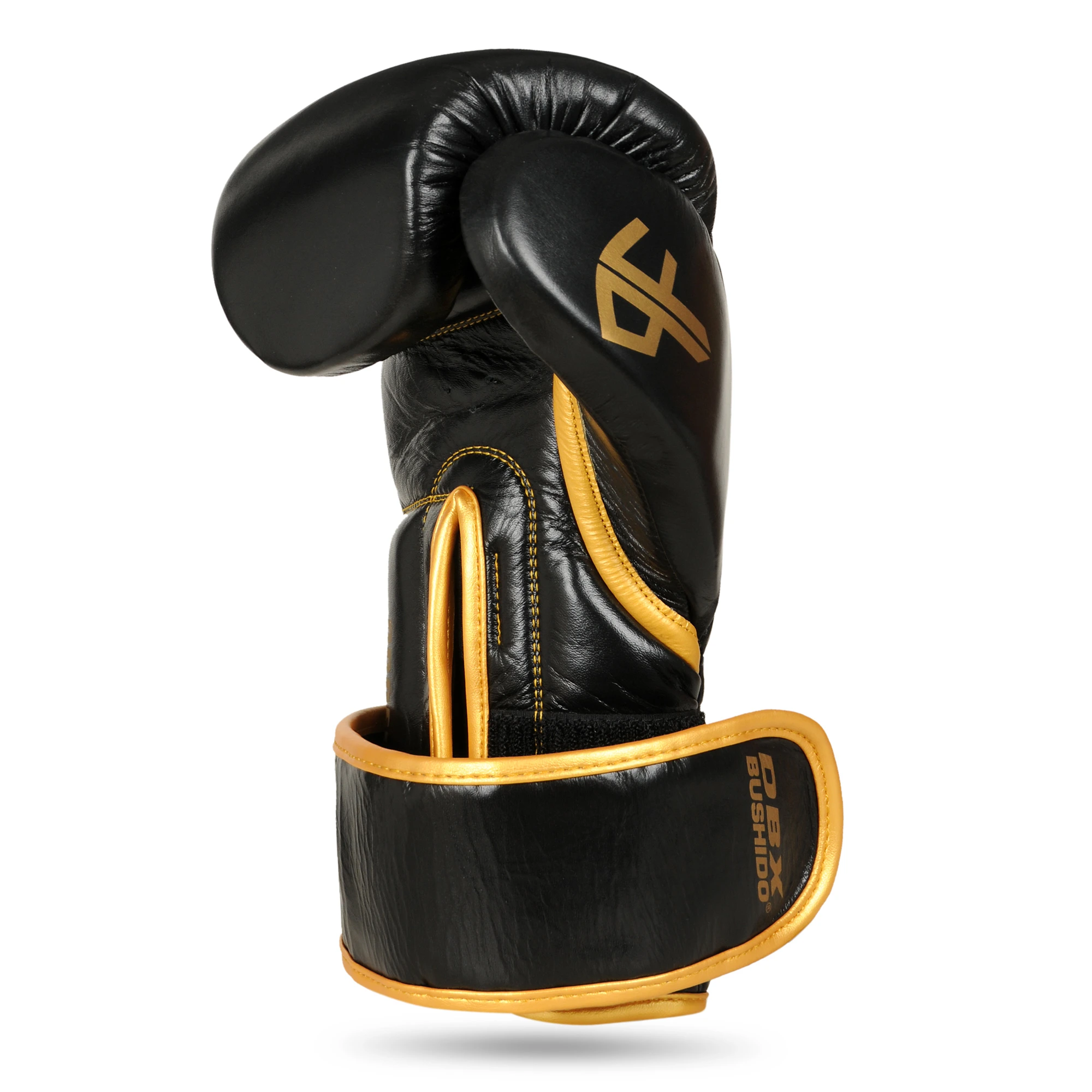 premium profighter gold boxing gloves wrist view
