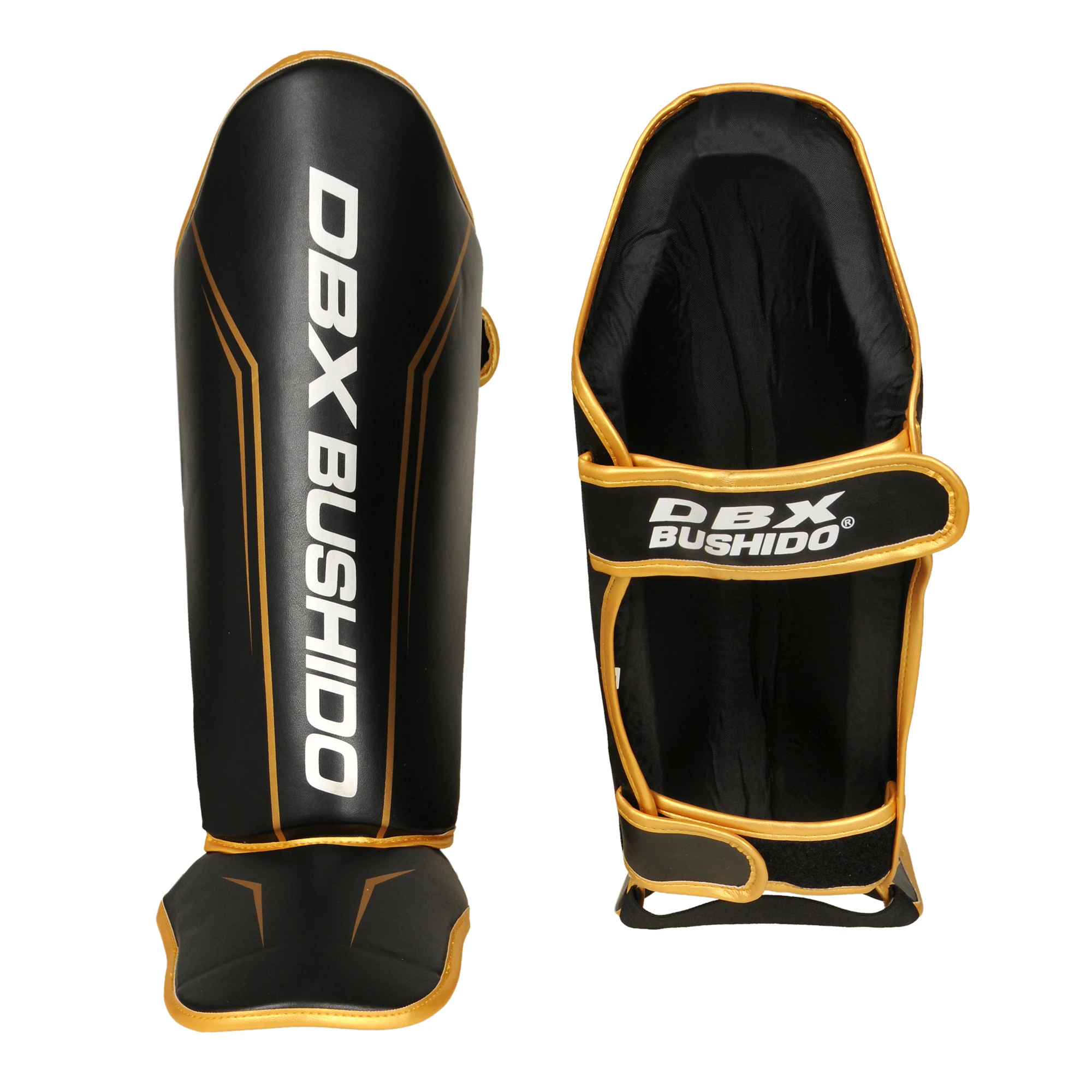 shin guards profighter dbx bushido combat leather