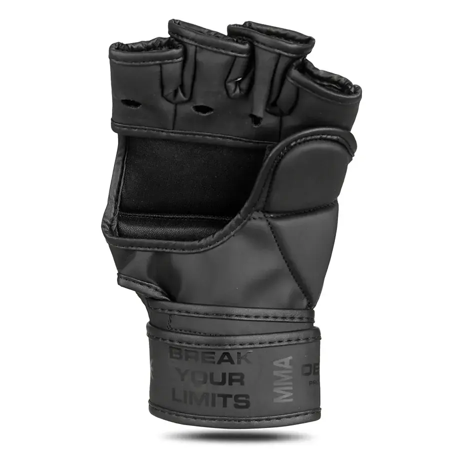 matte black mma gloves