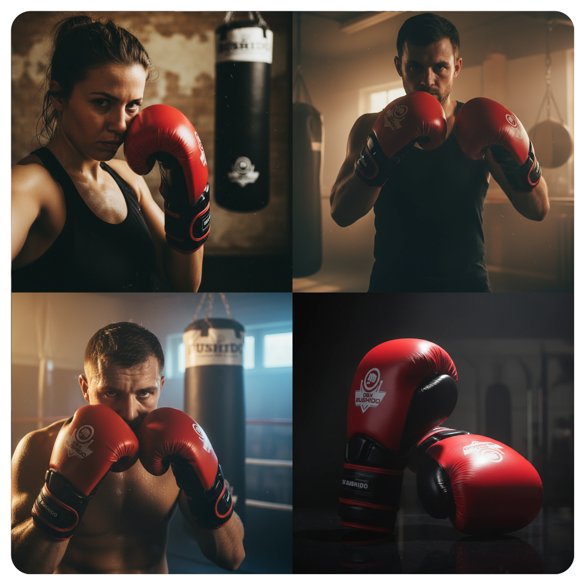 Warrior Red Gloves DBX Bushido