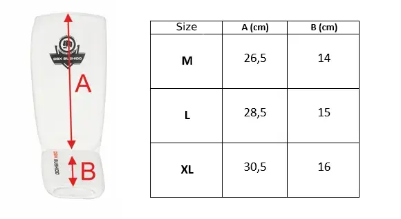 shin guards - size