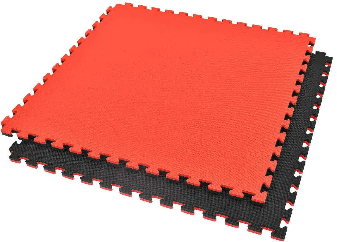 PUZZLE MAT red and black