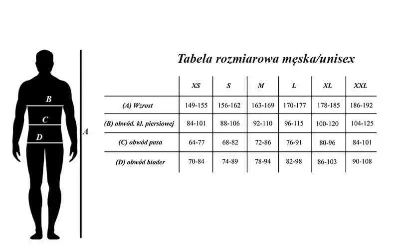 Rashguard size chart