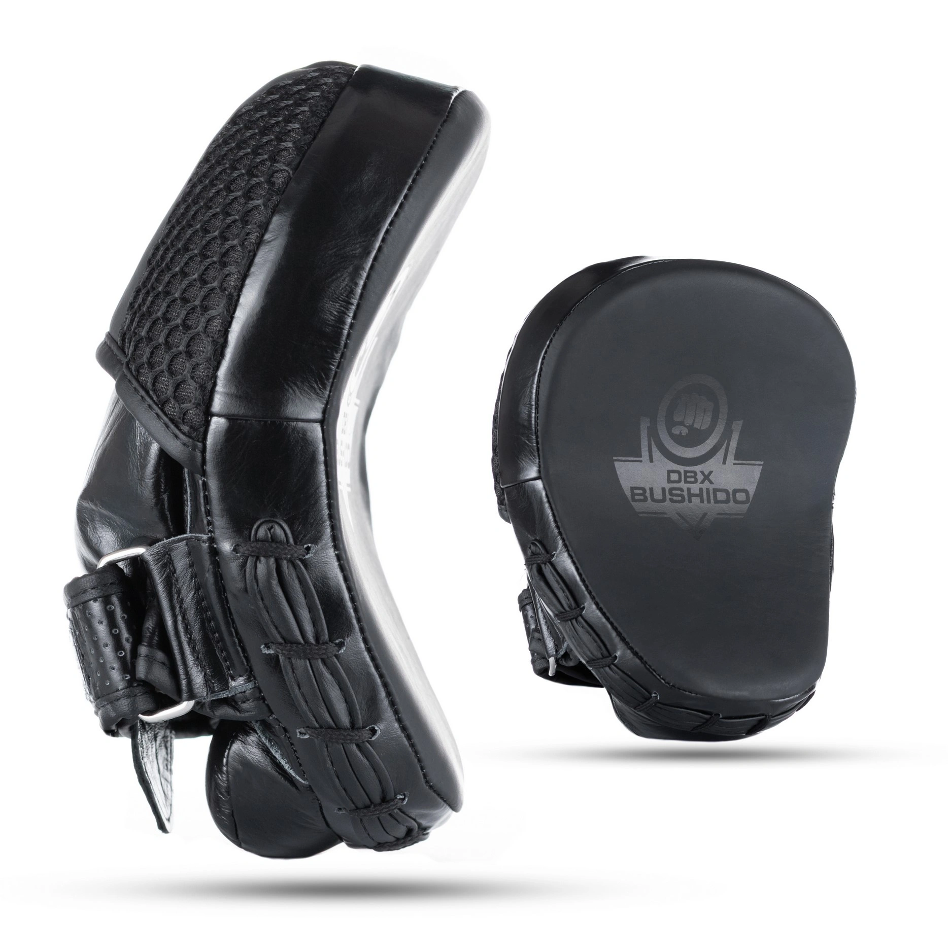 focus mitts genuine leather black leather dbx bushido