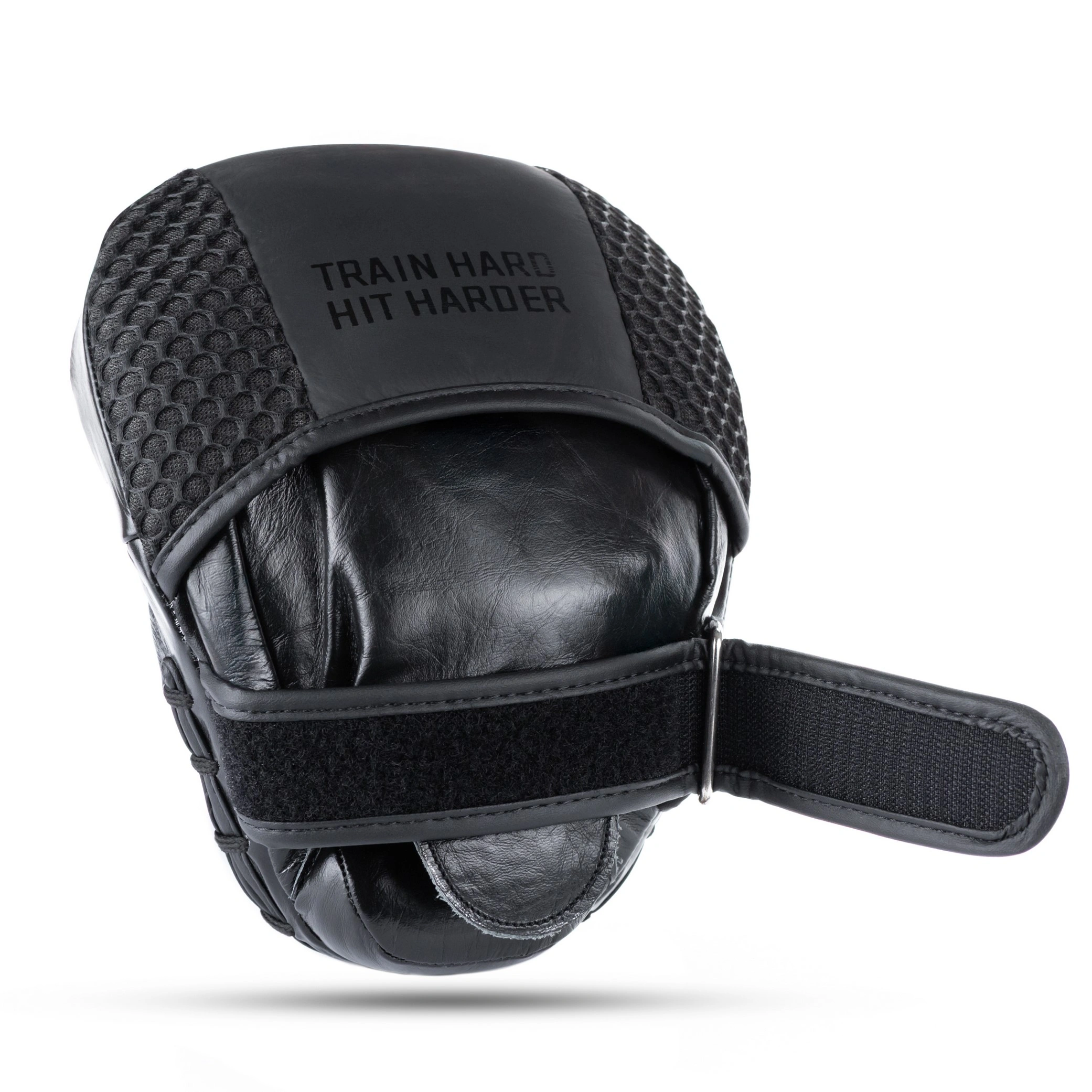 focus mitts genuine leather black leather dbx bushido
