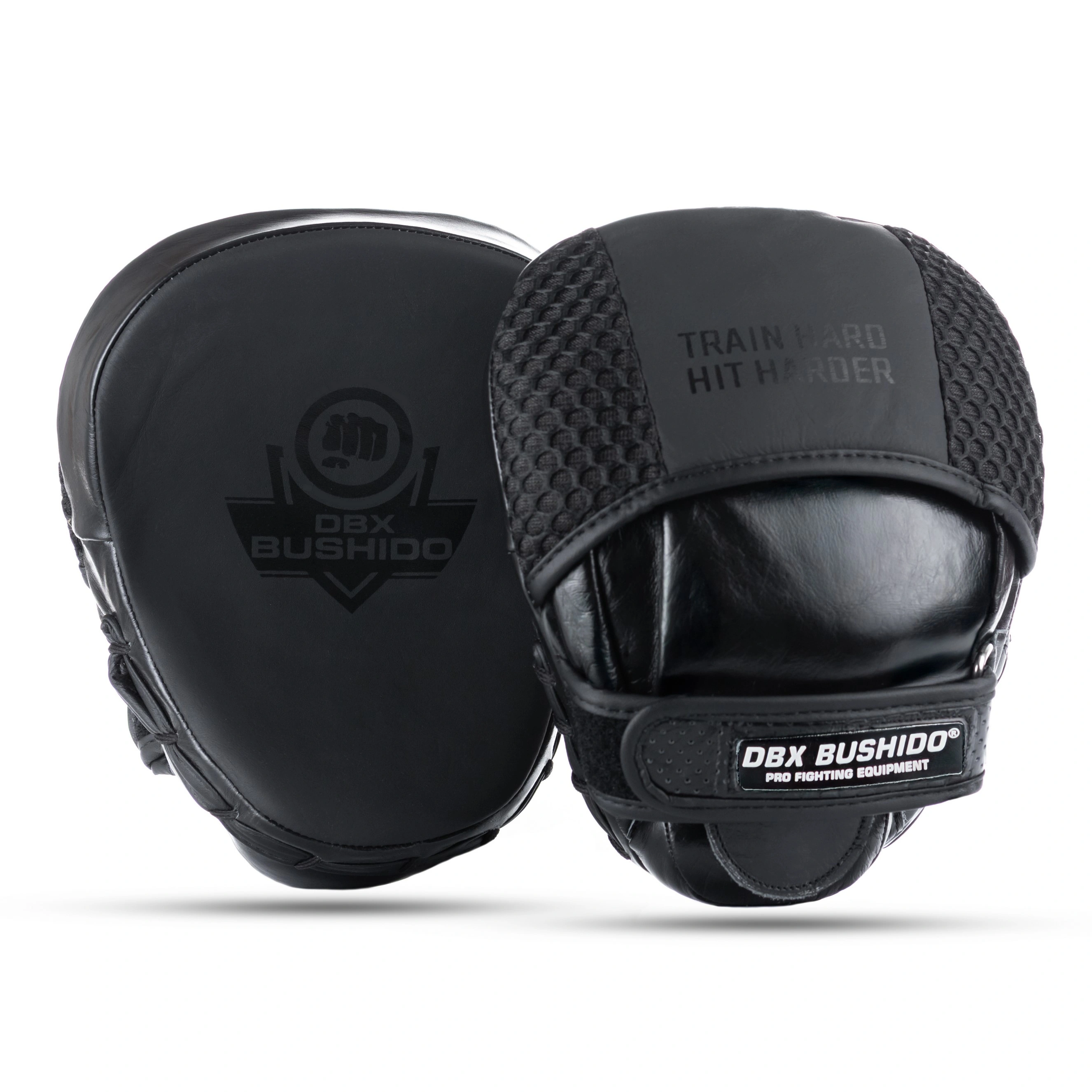 focus mitts genuine leather black leather dbx bushido