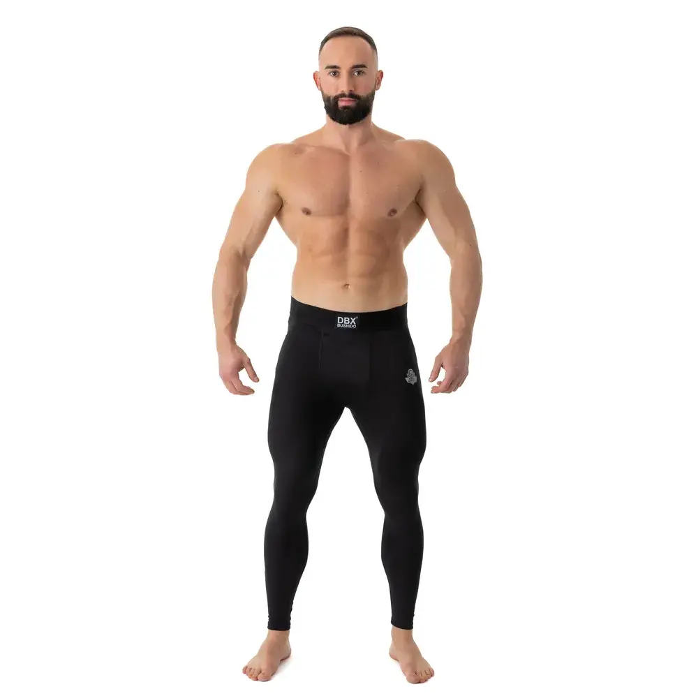 Comfortable Black DBX Bushido Men's Training Leggings