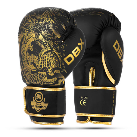 Boxing Gloves 12oz - Gold Dragon - Valor Series
