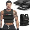 30 kg (30 x 1kg) - Weighted training vest with adjustable weight - Black