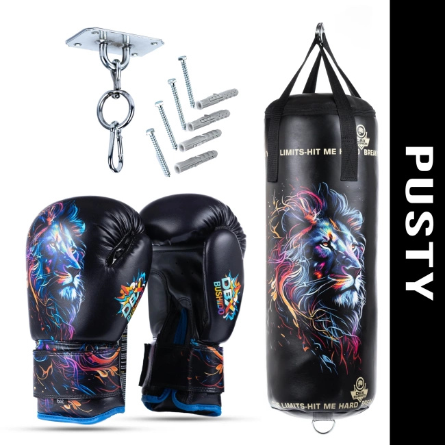 Kids Boxing Set Leon EMPTY Bag + Gloves – 65 cm