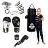 80 cm / 15 kg - Punching bag + Boxing gloves + Wraps + Fastening - Boxing set