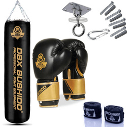 130 cm / Empty - Boxing set - punching bag (empty) + Boxing gloves