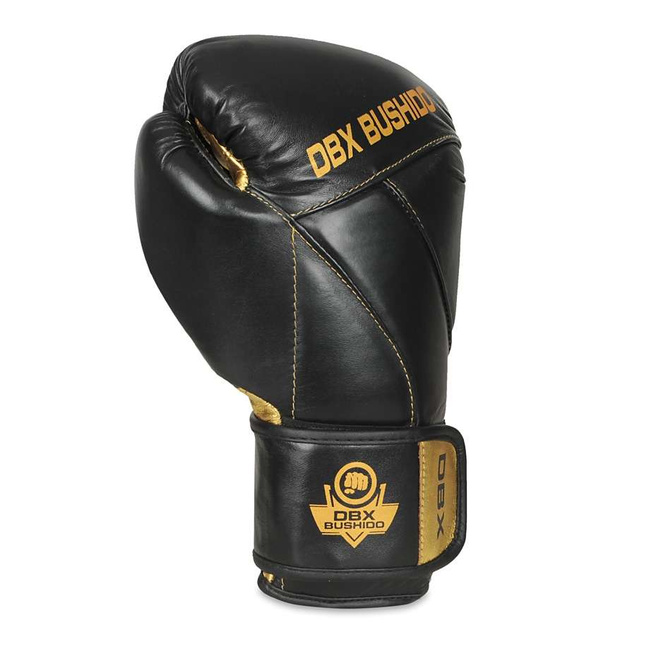 Natural leather boxing gloves "HAMMER - GOLD" 16 oz