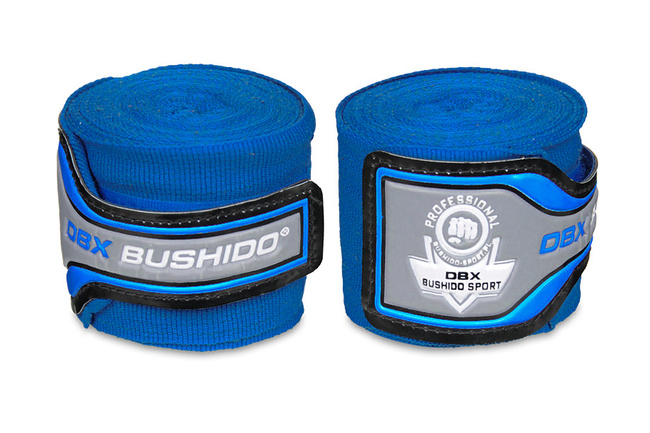 ELASTIC BOXING BANDAGES, 4M BLUE WRAPS