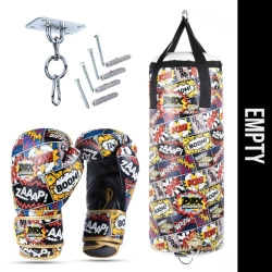 Cartoon Red Kids Set – EMPTY Punching Bag + Gloves – 65 cm | DBX Bushido