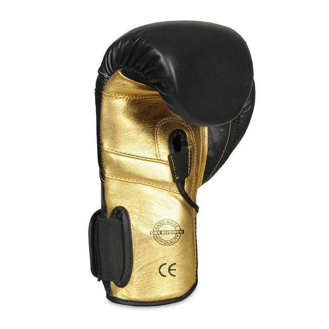 Natural leather boxing gloves "HAMMER - GOLD" 16 oz