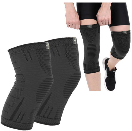 Elastic knee braces - set of 2 | L