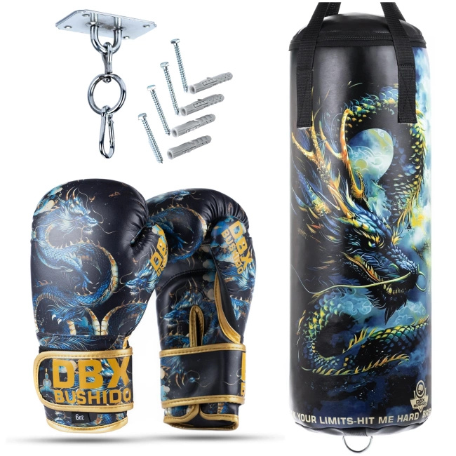 Kids Set Dragon EMPTY Punching Bag + Gloves – 75 cm