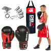 80 cm / 15 kg - Set - Children's Punching Bag DBX Junior Red