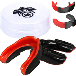 Gel mouthguard - mouthguard + box - black and red | GelTech