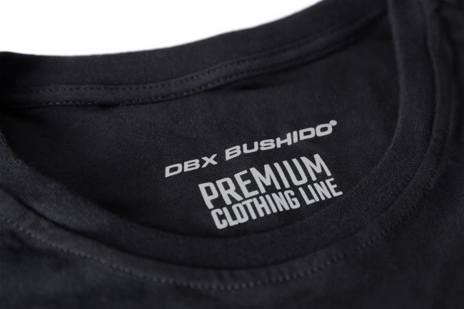 Premium cotton T-Shirt with small grey DBX Bushido logo