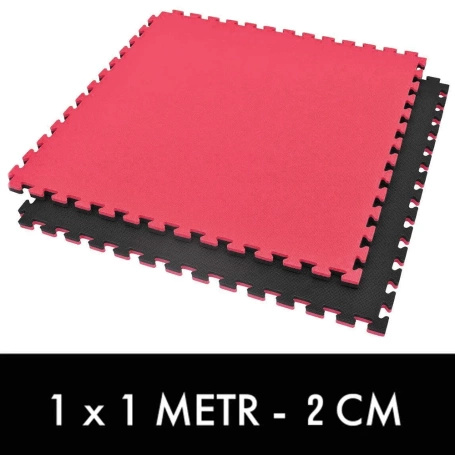 Exercise mat with Safety Certificate - Puzzle 1x1m - Tatami 2 cm