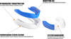 Gel mouthguard - mouthguard + box - white and blue | GelTech