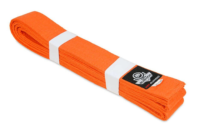 Karate kimono belt - orange, 260 cm