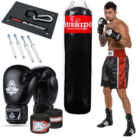 150 cm / 50 kg - Complete boxing set | GYM Pro Heavy - bag, boxing gloves, fastening, wraps