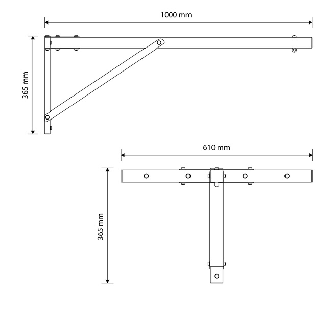 WALL MOUNTING FOR 102 CM TRAINING BAG