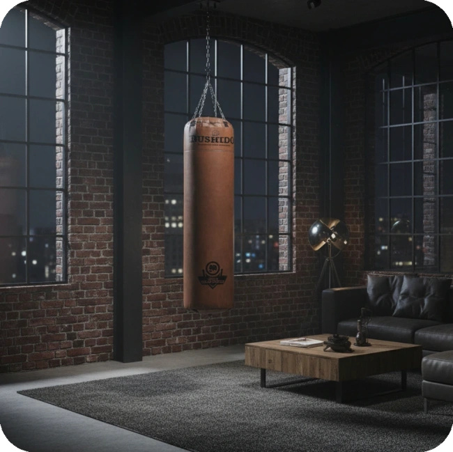 Boxing Training Bag 150 cm 50 kg RETRO Brown – Spartan | DBX Bushido