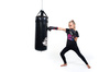 80 cm / 15 kg - Punching bag + Boxing gloves + Wraps + Fastening - Boxing set