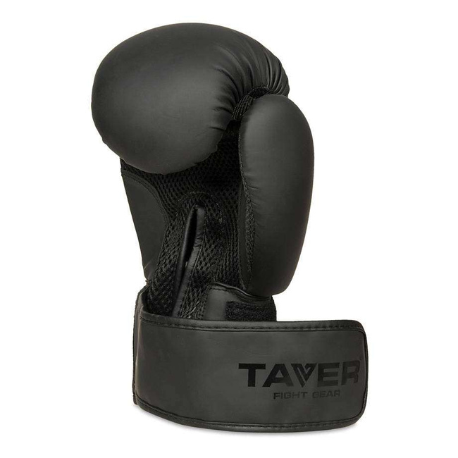 TAVER Black 10oz boxing sparring gloves