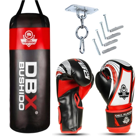 80 cm / 15 kg - DBX Junior Red Boxing Set for Kids | DBX Bushido