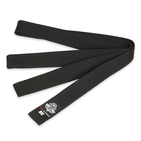 Karate kimono belt - black, 300 cm