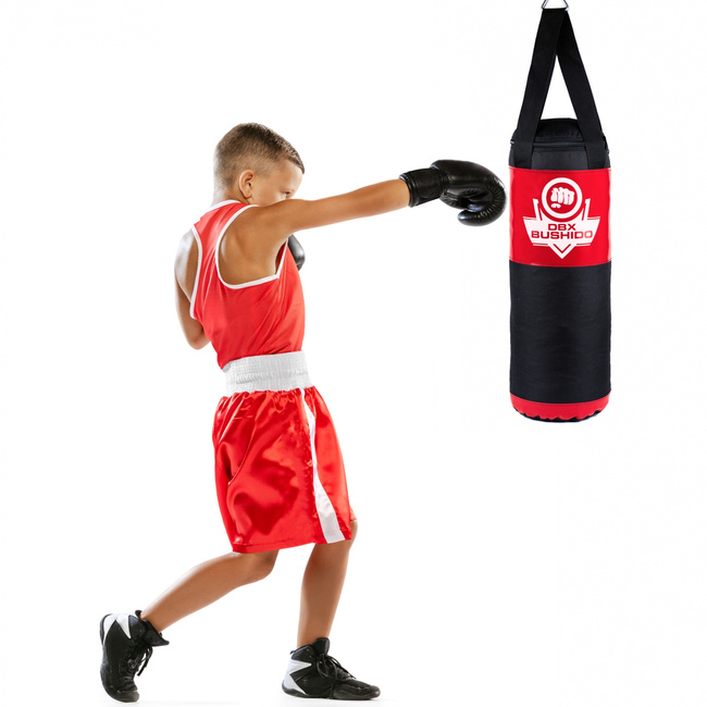 60 cm / 7 kg - Children's punching bag 60 cm x 22 cm - red