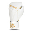PREMIUM boxing gloves made of natural leather "HAMMER - WHITE 8 oz
