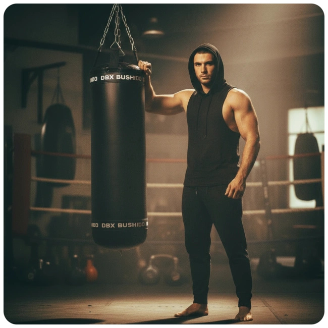 Boxing Bag PREMIUM – SBRX Black – Empty – 130cm | DBX Bushido