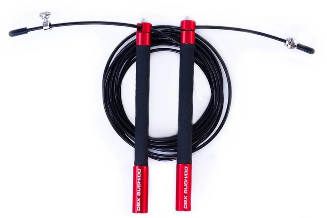 Aluminum skipping rope with bearings, 3 meters long | red | SK54