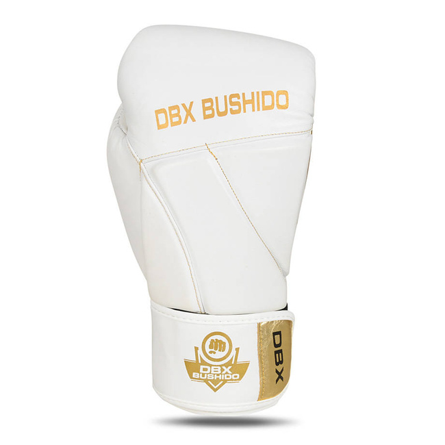 PREMIUM boxing gloves made of natural leather "HAMMER - WHITE 8 oz