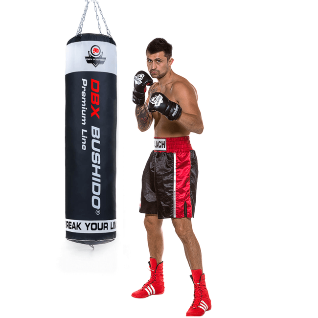 140 cm / 40 kg - BUSHIDO BOXING BAG 140x40 40kg PREMIUM