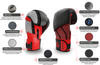 Kickboxing gloves | Muay Thai "HAMMER - RED" 14 oz