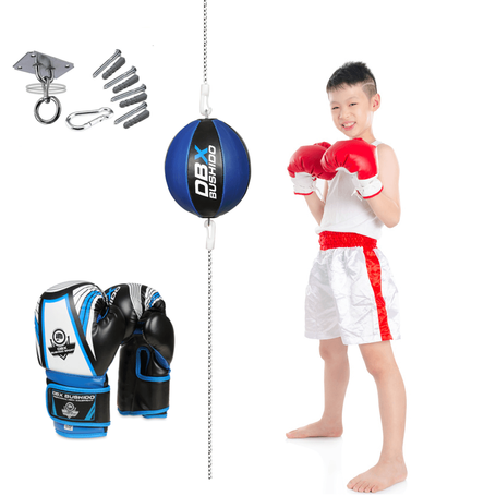 Reflex ball + boxing gloves + mount - Set for children