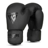 TAVER Black 8oz boxing sparring gloves