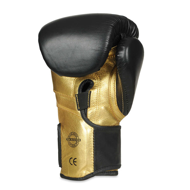 Natural leather boxing gloves "HAMMER - GOLD" 16 oz