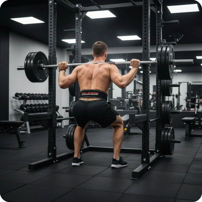 PREMIUM leather bodybuilding belt - DBX-WB-1 L