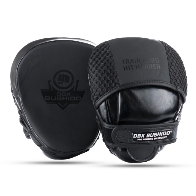 Focus Mitts made of Genuine Leather | Black Leather | 2 pieces