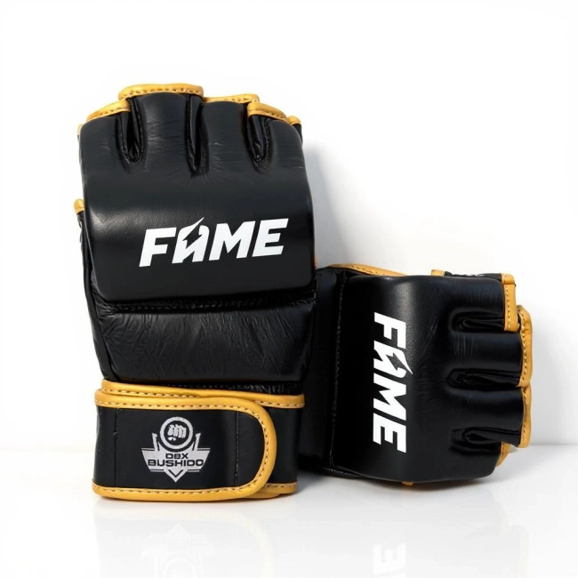 FAME MMA natural leather gloves | DBX Bushido